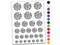 Sun Clouds and Ocean Waves Temporary Tattoo Water Resistant Fake Body Art Set Collection